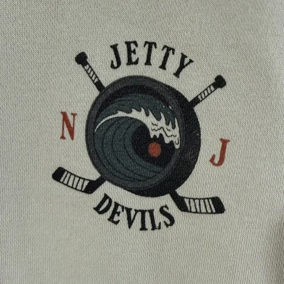 New Jersey Devils x Jetty Cream Hoodie - Picture 2 of 7